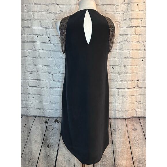 Haute Hippie Chain Embellished Silk Dress-Small - Picture 5 of 6